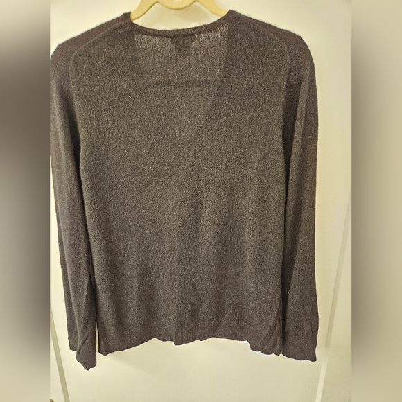 NWOT - Cashmere Ann Taylor Black Sweater - Size L - Picture 4 of 7